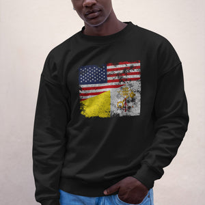Vatican City USA Flag Sweatshirt