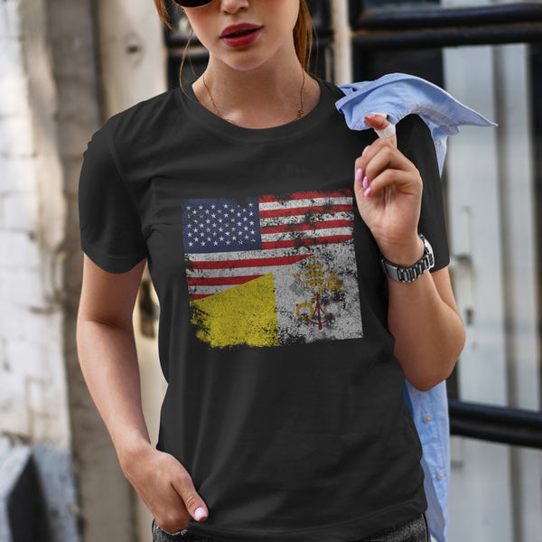 Vatican City USA Flag T-Shirt