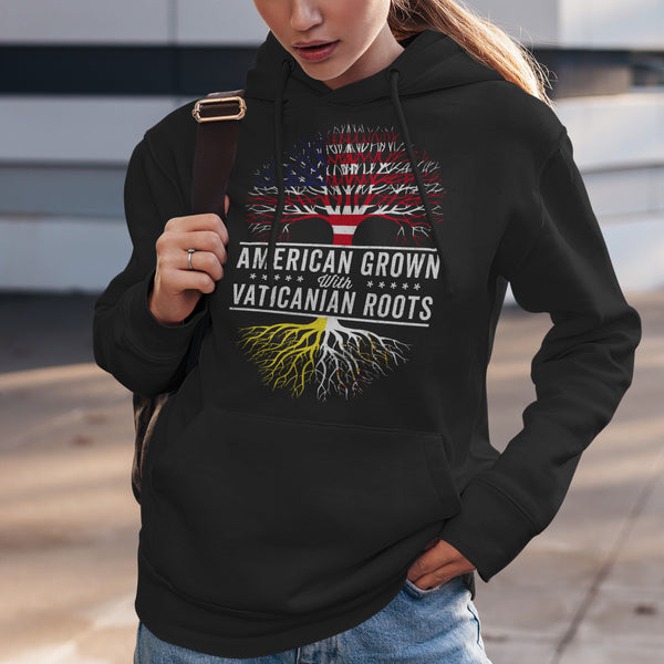 American Grown Vaticanian Roots Flag Hoodie
