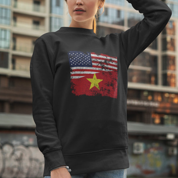 Vietnam USA Flag Sweatshirt
