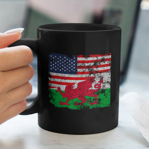 Wales USA Flag Mug
