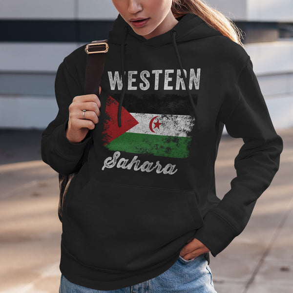 Western Sahara Flag Vintage Sahrawi Flag Hoodie