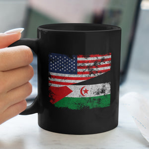 Western Sahara USA Flag Mug
